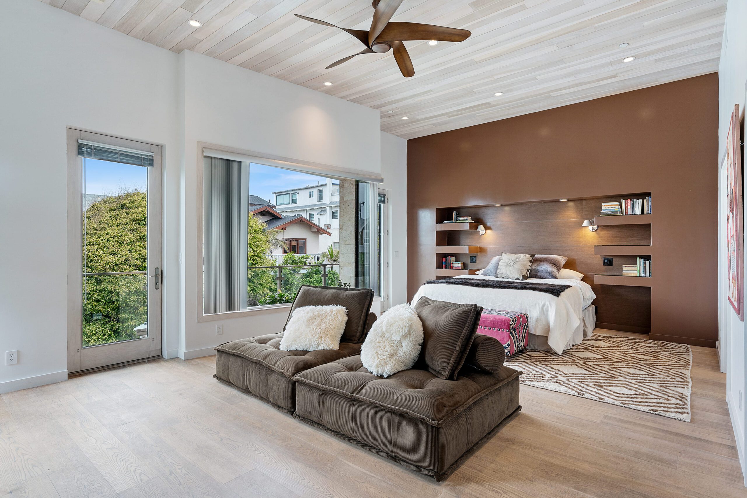 The spacious master bedroom includes a walk-in closet and private balcony for ultimate luxury living.